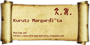 Kurutz Margaréta névjegykártya